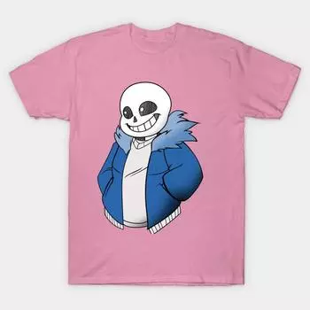 Футболка женская Sans From Undertale Harajuku Print Kawaii футболка летняя женская футболка с коротким рукавом топ футболка S розовый