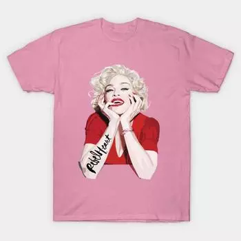 Футболка женская сексуальная в красном цвете с принтом Harajuku Kawaii футболка летняя женская футболка с коротким рукавом топ S розовый