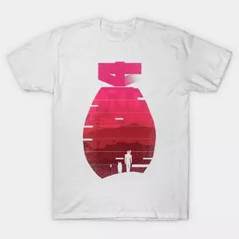 Футболка женская Shadow Of The Bomb Harajuku Print Kawaii футболка летняя женская футболка с коротким рукавом топ футболка S розовый