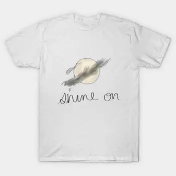 Футболка женская Shine On Harvest Moon Harajuku Print Kawaii футболка летняя женская футболка с коротким рукавом топ футболка S розовый