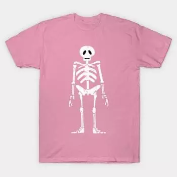 Футболка женская скелет принт Harajuku Kawaii футболка летняя короткий рукав женская футболка топ футболка S