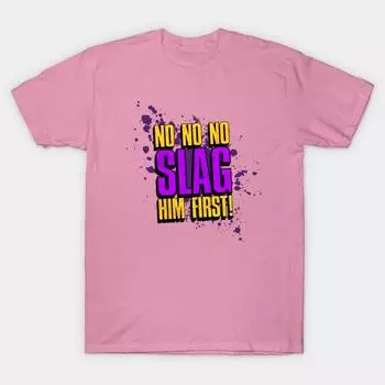 Футболка женская Slag Him First Harajuku Print Kawaii футболка летняя с коротким рукавом женская футболка топ футболка S