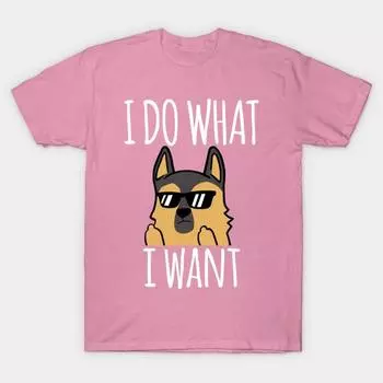 Футболка женская смешная I Do What I Want немецкая овчарка Harajuku принт Kawaii футболка летняя с коротким рукавом женская футболка топ футболка S