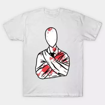 Футболка женская смирительная рубашка Slenderman Harajuku Print Kawaii футболка летняя женская футболка с коротким рукавом топ футболка S розовый