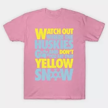 Футболка женская Смотри, куда идут хаски, и не ешь их с принтом Харадзюку Kawaii футболка летняя женская футболка с коротким рукавом топ S