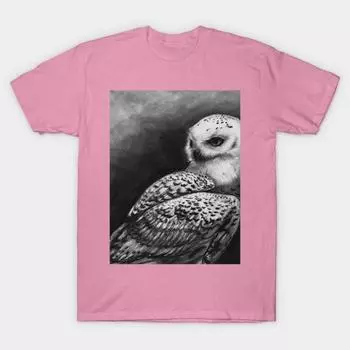 Футболка женская снежная сова с принтом Harajuku Kawaii футболка летняя женская футболка с коротким рукавом топ футболка S