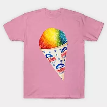 Футболка женская Snowcone Harajuku Print Kawaii футболка летняя с коротким рукавом женская футболка топ футболка S