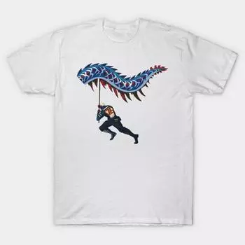 Футболка женская Soldier 76 Dragon Dance Harajuku Print Kawaii футболка летняя женская футболка с коротким рукавом топ футболка S розовый