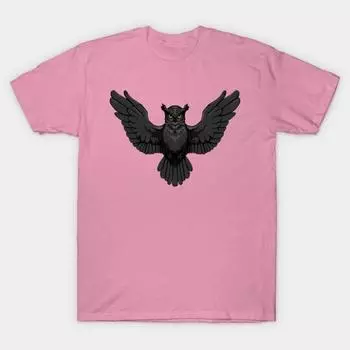 Футболка женская сова полет Harajuku принт Kawaii футболка летняя с коротким рукавом женская футболка топ футболка S