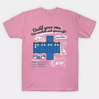 Футболка женская Создай свою машину времени и космический корабль Harajuku Принт Kawaii Футболка летняя с коротким рукавом женская футболка топ футболка S