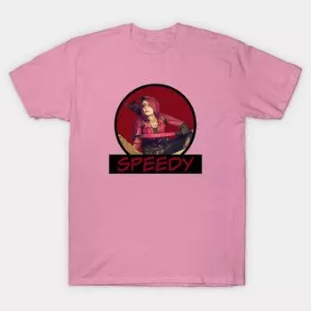 Футболка женская Speedy Thea Queen Comic Book Text Harajuku Print Kawaii футболка летняя женская футболка с коротким рукавом топ футболка S