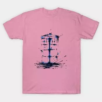 Футболка женская Splaaash Series Blue Box Ink Harajuku Print Kawaii футболка летняя женская футболка с коротким рукавом топ футболка S розовый