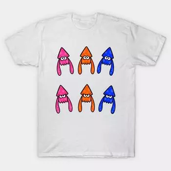 Футболка женская Splatoon 2 Harajuku Print Kawaii футболка летняя с коротким рукавом женская футболка топ футболка S розовый