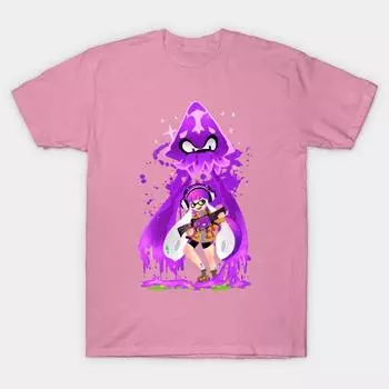 Футболка женская Splatoon Kraken Harajuku Print Kawaii футболка летняя женская футболка с коротким рукавом топ футболка S