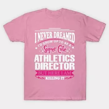 Футболка женская спортивная директор Harajuku принт Kawaii футболка летняя женская футболка с коротким рукавом топ футболка S розовый