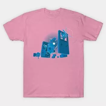 Футболка женская старая школьная геймерская футболка с принтом Harajuku Kawaii летняя футболка с коротким рукавом женская футболка топ S