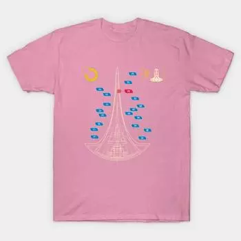 Футболка женская Stargate Destiny Blueprint Ii Harajuku Print Kawaii футболка летняя женская футболка с коротким рукавом топ футболка S