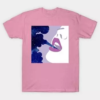 Футболка женская Starry Haze Harajuku Print Kawaii футболка летняя женская футболка с коротким рукавом топ футболка S розовый