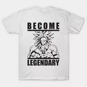 Футболка женская Стать легендарной Broly Harajuku Принт Kawaii Футболка летняя с коротким рукавом женская футболка топ футболка S розовый