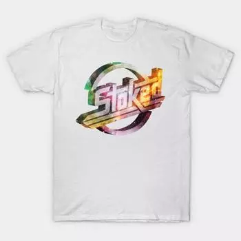 Футболка женская Stoked Galactic Harajuku Print Kawaii футболка летняя женская футболка с коротким рукавом топ футболка S