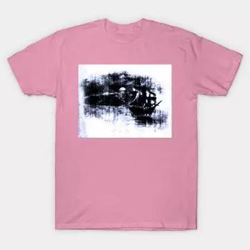 Футболка женская странная синяя легкая футболка с принтом Harajuku Kawaii, летняя футболка с коротким рукавом для женщин, топ S