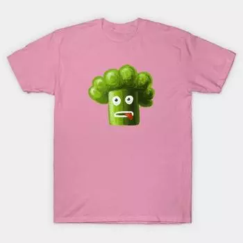 Футболка женская Stressed Out Broccoli Harajuku Print Kawaii футболка летняя с коротким рукавом женская футболка топ футболка S розовый