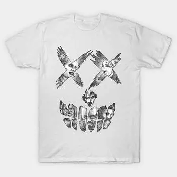 Футболка женская Suicide Face Harajuku Print Kawaii футболка летняя с коротким рукавом женская футболка топ футболка S розовый