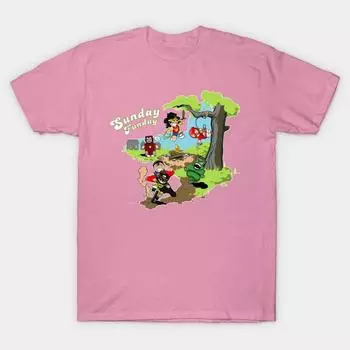 Футболка женская Super Sunday Funday Harajuku Print Kawaii футболка летняя женская футболка с коротким рукавом топ футболка S розовый