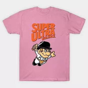 Футболка женская супер ультранасилие легкая харадзюку принт кавайная футболка летняя женская футболка с коротким рукавом топ футболка S