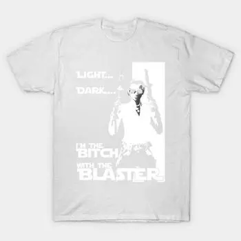 Футболка женская светло-темная «Я сучка с бластером» с принтом «Харадзюку» Kawaii, летняя футболка с коротким рукавом для женщин, топ-футболка S розовый