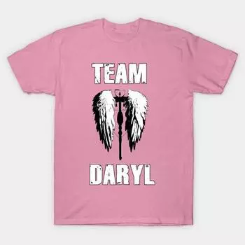 Футболка женская Team Daryl Harajuku Print Kawaii футболка летняя женская футболка с коротким рукавом топ футболка S розовый