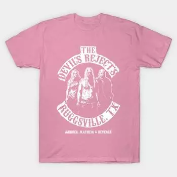 Футболка женская The Devils Rejects Ruggsville Tx Harajuku Print Kawaii футболка летняя женская футболка с коротким рукавом топ футболка S розовый