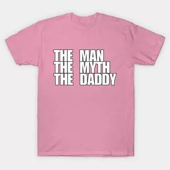Футболка женская The Man The Myth The Daddy Harajuku Print Kawaii футболка летняя с коротким рукавом женская футболка топ футболка S