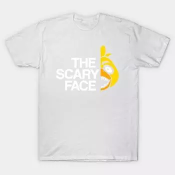 Футболка женская The Scary Face C Harajuku Print Kawaii футболка летняя женская футболка с коротким рукавом топ футболка S