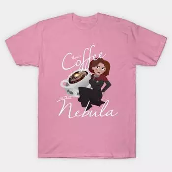 Футболка женская Theres Coffee In That Nebula Harajuku Print Kawaii футболка летняя женская футболка с коротким рукавом топ футболка S