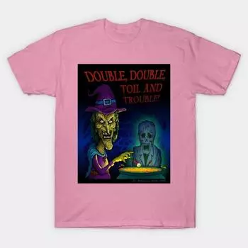 Футболка женская Toil And Trouble Harajuku Print Kawaii футболка летняя с коротким рукавом женская футболка топ футболка S розовый