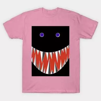 Футболка женская Toothy Grin Harajuku Print Kawaii футболка летняя с коротким рукавом женская футболка топ футболка S