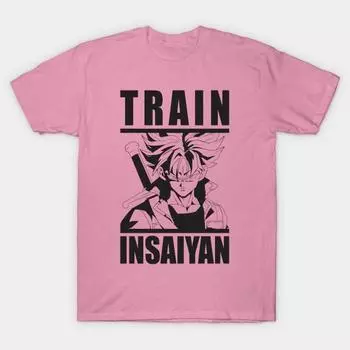 Футболка женская Train Insaiyan Harajuku Print Kawaii футболка летняя женская футболка с коротким рукавом топ футболка S розовый