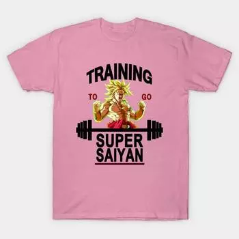Футболка женская Training To Go Super Saiyan Brolly Harajuku Print Kawaii футболка летняя женская футболка с коротким рукавом топ S