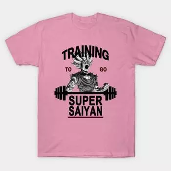 Футболка женская Training To Go Super Saiyan Harajuku Print Kawaii футболка летняя женская футболка с коротким рукавом топ футболка S