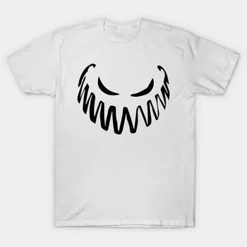 Футболка женская угрожающая ухмылка Хэллоуин коллекция Harajuku принт Kawaii футболка летняя короткий рукав женская футболка топ футболка S розовый