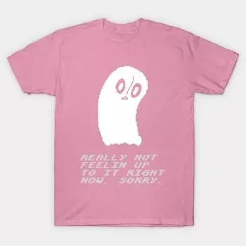 Футболка женская Undertale Napstablook Harajuku Print Kawaii футболка летняя женская футболка с коротким рукавом топ футболка S розовый