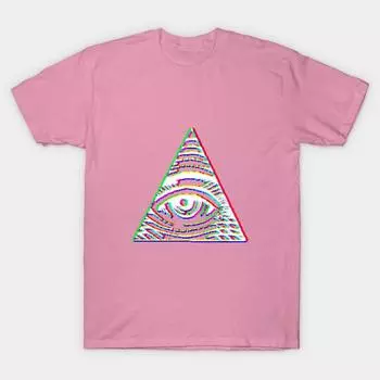 Футболка женская Vhs Illuminati Harajuku Print Kawaii футболка летняя с коротким рукавом женская футболка топ футболка S