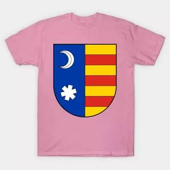 Футболка женская Влад Цепеш Герб Harajuku Принт Kawaii Футболка летняя с коротким рукавом женская футболка Топ Футболка S розовый