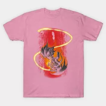 Футболка женская Волшебник против Демона Harajuku Принт Kawaii Футболка летняя с коротким рукавом женская футболка топ футболка S