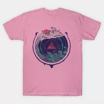 Футболка женская Water Harajuku Print Kawaii футболка летняя с коротким рукавом женская футболка топ футболка S