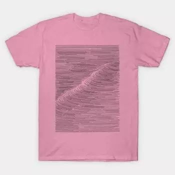 Футболка женская Wave Harajuku Print Kawaii футболка летняя с коротким рукавом женская футболка топ футболка S