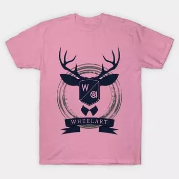 Футболка женская Wheelart Deer Head Harajuku Print Kawaii футболка летняя женская футболка с коротким рукавом топ футболка S