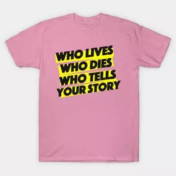 Футболка женская Who Lives Who Dies Harajuku Print Kawaii футболка летняя с коротким рукавом женская футболка топ футболка S розовый