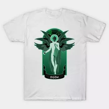 Футболка женская Winged Doom Harajuku Print Kawaii футболка летняя женская футболка с коротким рукавом топ футболка S розовый